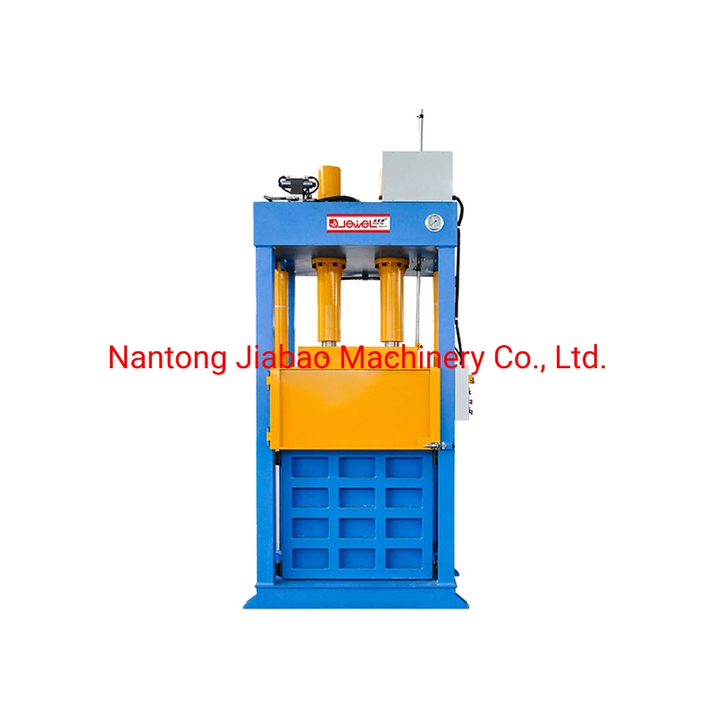 Vertical Hydraulic Lifting Chamber Wool Baler with CE Certificate