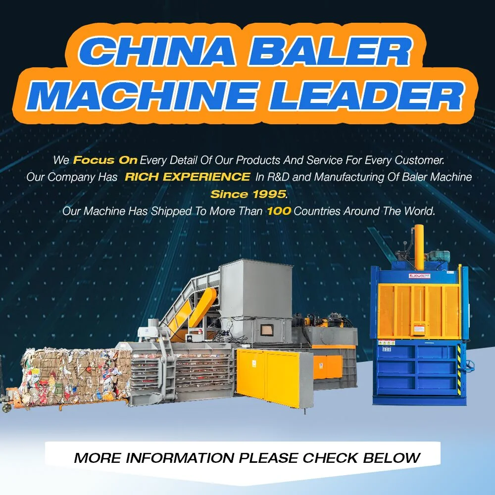 Hydraulic Vertical Baler for Bottles and Tyre/Car Tire Baling Press/Truck Tyre Baler Machine