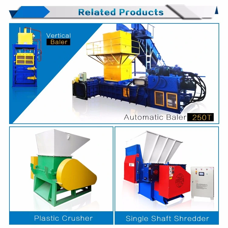 Horizontal Hydraulic Waste Paper Plastic Bottle Plastic Film Baler