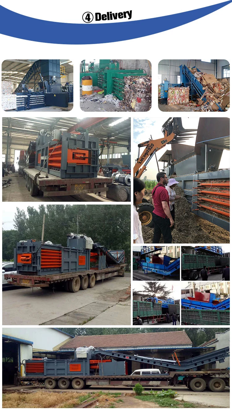 Horizontal Baler Pet Bottles Baling Press Waste Plastic Bottles Compactor Factory Price Cardboard Hydraulic Press