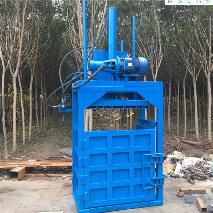 Factory Direct Double-Cylinder Straw Cotton Baler Full Automatic Vertical Hydraulic Baler for Garment Metal Waste Paper