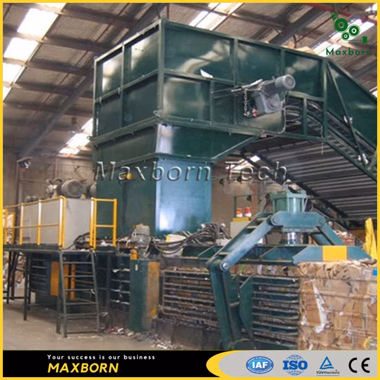 Máquina de enfardar de resíduos de papel hidráulica horizontal totalmente automática de alta qualidade/enfardadeira hidráulica para papelão, plástico e palha