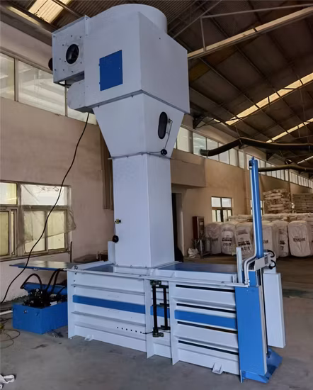 Máquina Hidráulica de Enfardamento de Fibra de Algodão de Tipo Horizontal Enfardadeira de Pó de Prensagem de Fardos